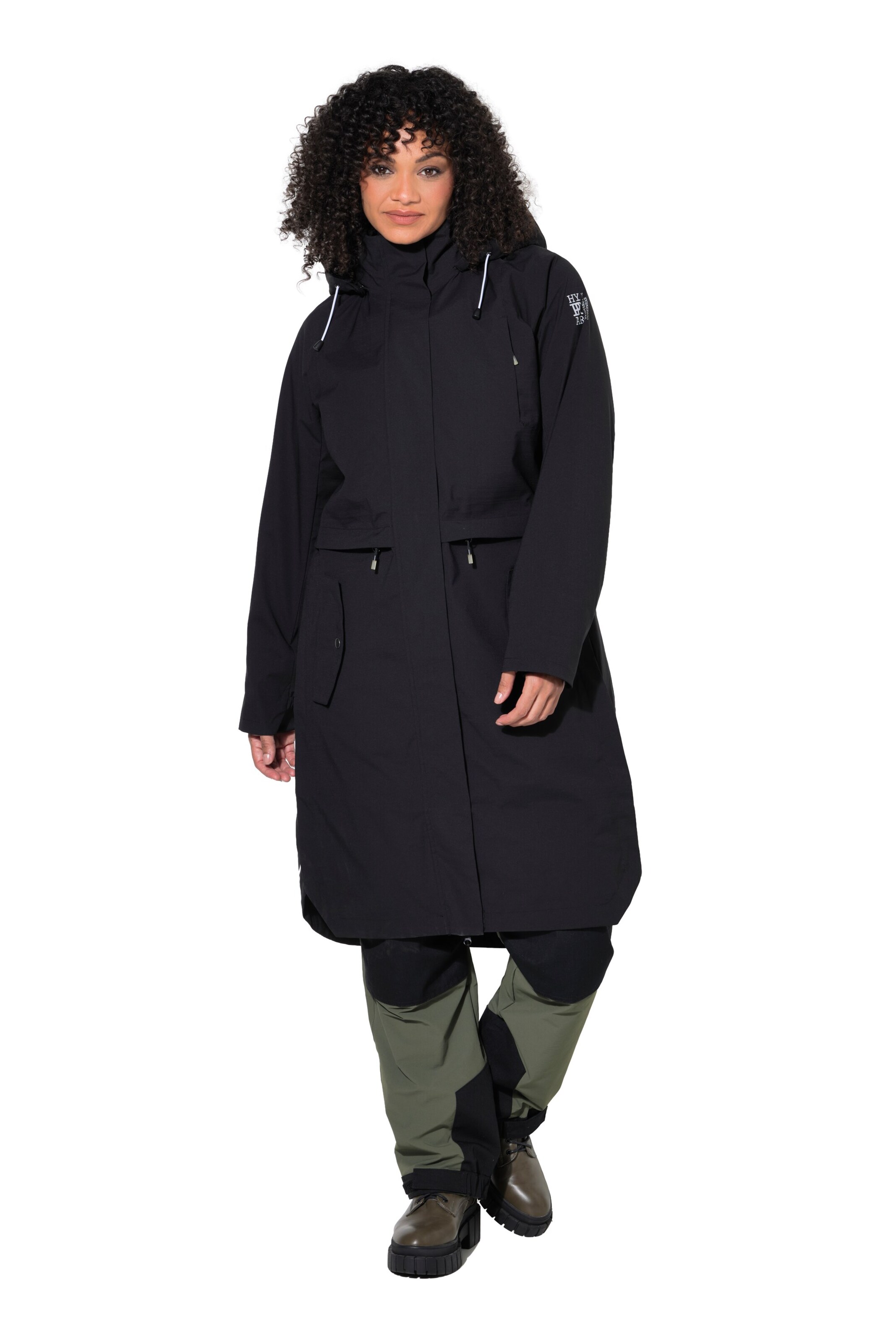 Ulla Popken Funktionsjacke in Schwarz