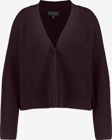 Ulla Popken Knit Cardigan in Red: front