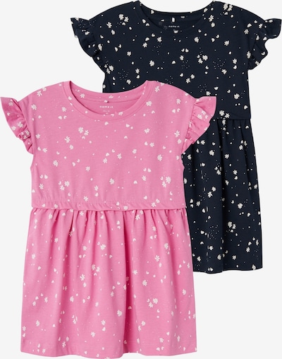 NAME IT Φόρεμα 'HENRA' σε μπλε μαρέν / ανοικτό ροζ / λευκό, Άποψη προϊόντος