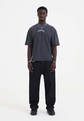 Ed Hardy T-Shirt 'Death Before Dishonor Eagle' in Grau