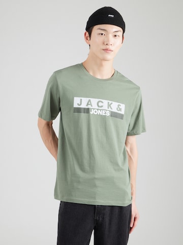 JACK & JONES T-Shirt 'JWHCORP' in Grün: Vorderseite