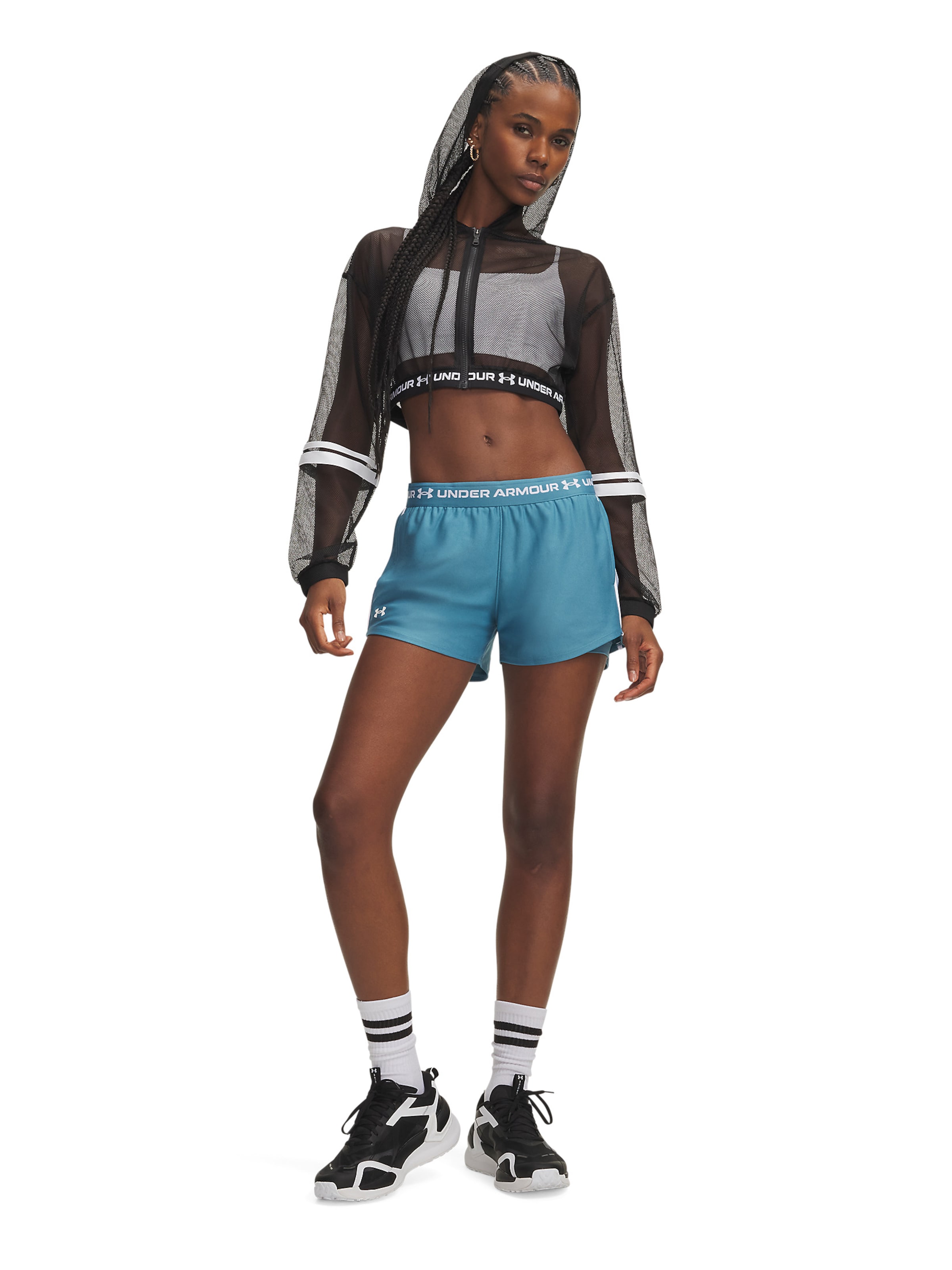 UNDER ARMOUR Regular Sportbroek 'Play Up' in Blauw