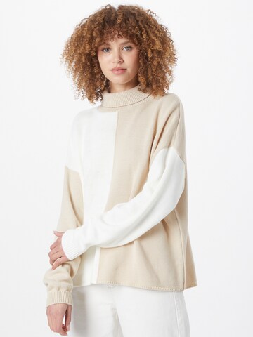 In The Style Sweater in Beige: front