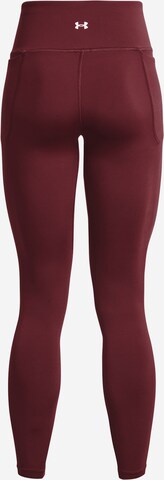 UNDER ARMOUR Skinny Športne hlače 'Meridian' | rdeča barva