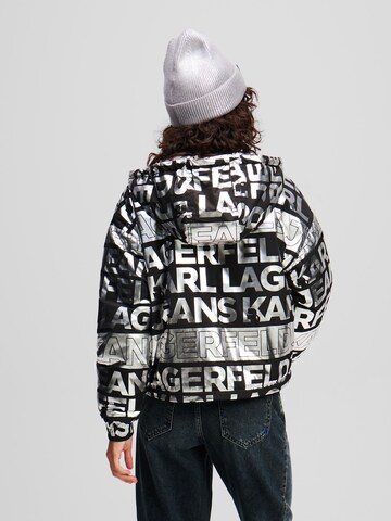 KARL LAGERFELD JEANS Přechodná bunda – stříbrná