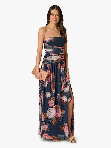 Adrianna Papell Jurk 'Stretch Mesh Strapless Gown' in Gemengde kleuren