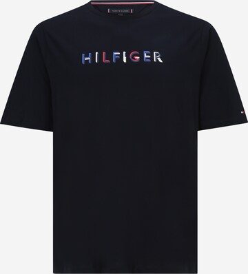 Tommy Hilfiger Big & Tall Tričko – modrá: přední strana