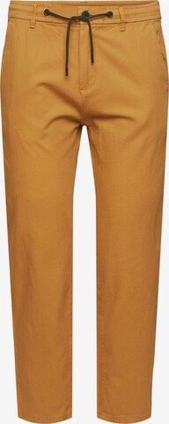 Pantalon chino ESPRIT en marron : devant