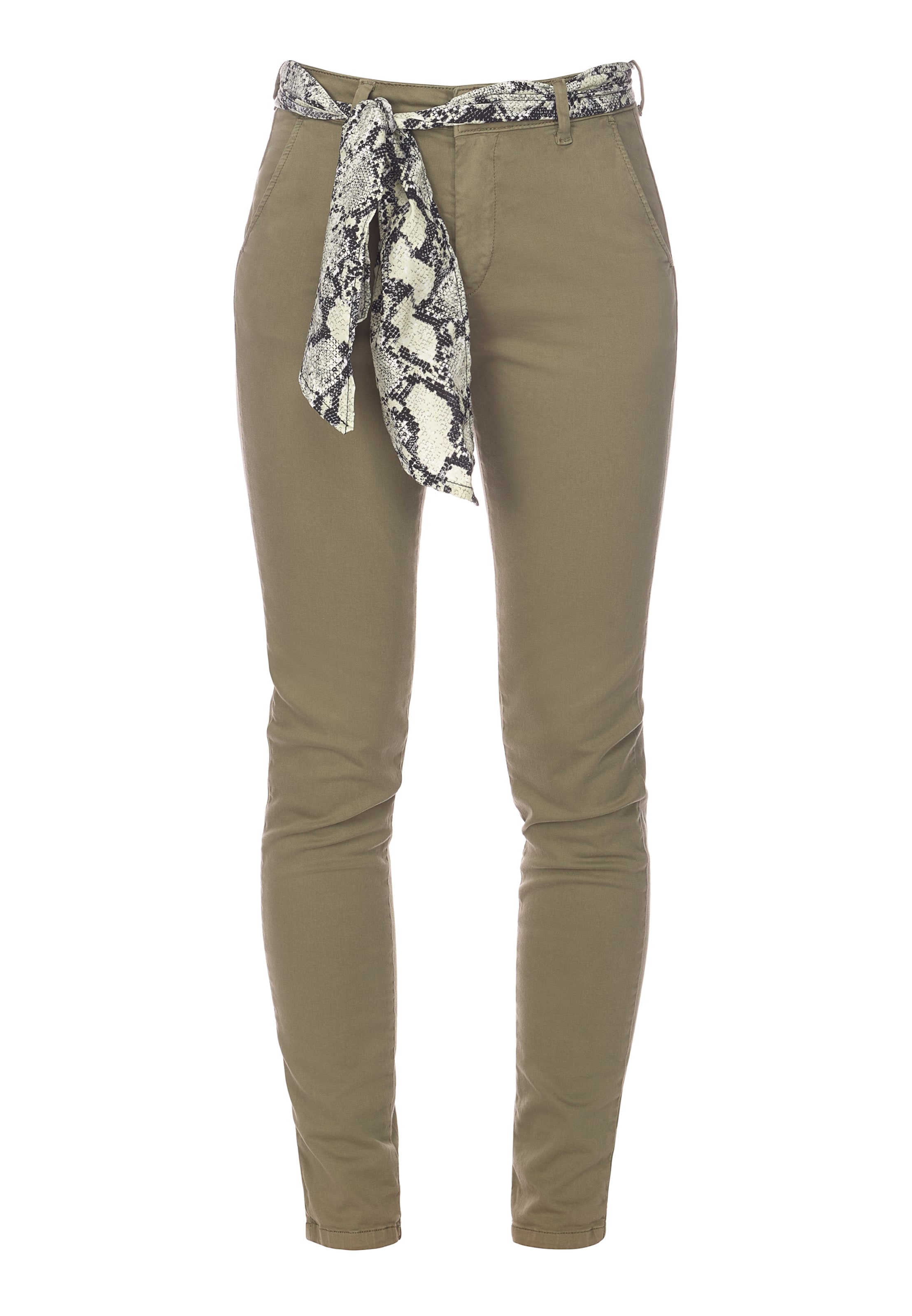 Regular Pantalon chino 'Dyli 5' Le Temps Des Cerises en vert : devant