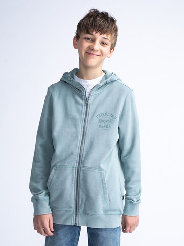 Petrol Industries Sweat jacket 'Breezy' in Blue: front