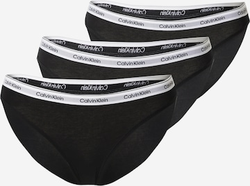 Slip Calvin Klein en noir : devant