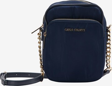 Carlo Colucci Crossbody Bag ' Covacci ' in Blue: front