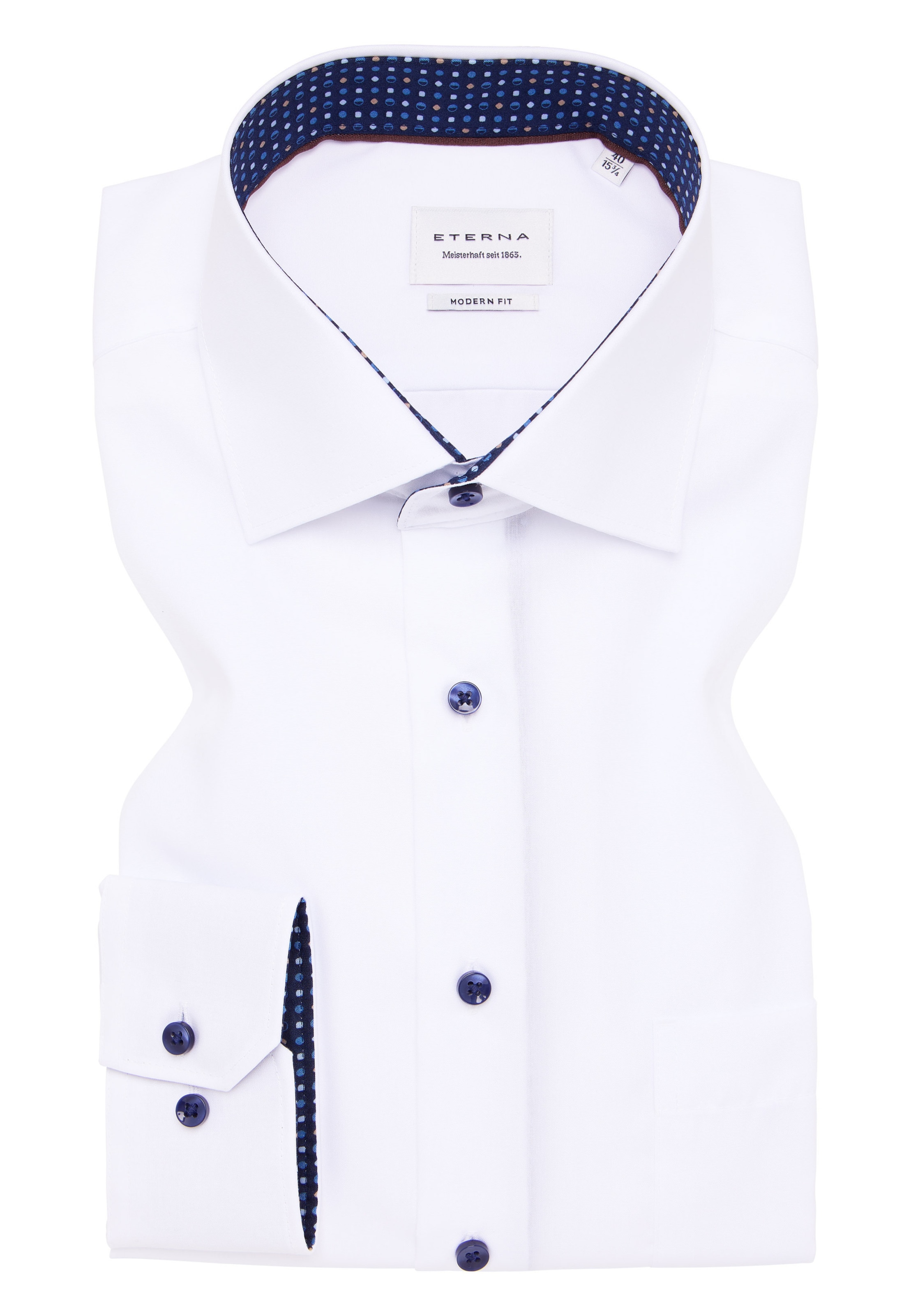 ETERNA Regular fit Zakelijk overhemd in Wit