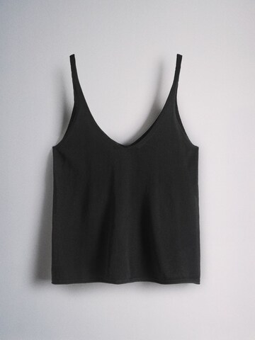 The Set Gebreid vest in Zwart