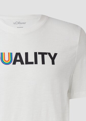 T-Shirt s.Oliver en blanc