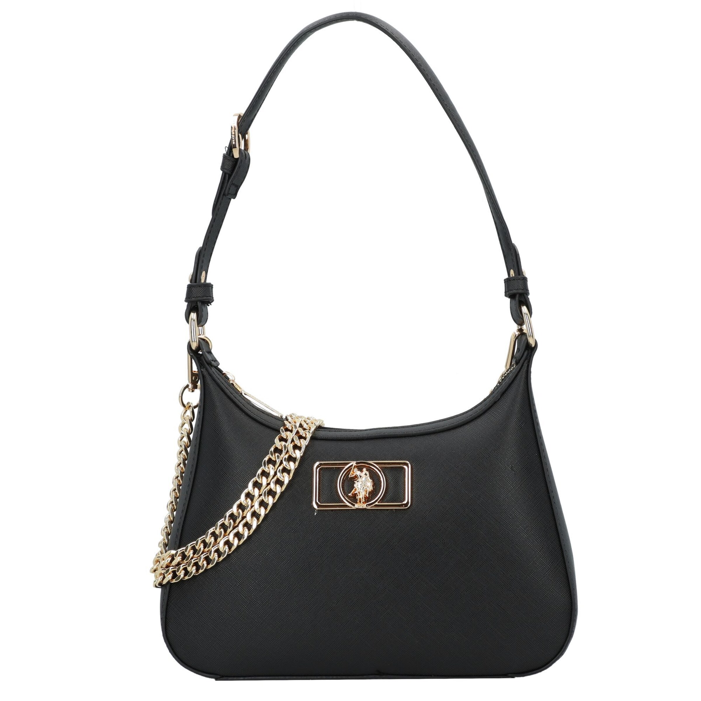 Borsa a spalla 'Jones' di U.S. POLO ASSN. in nero: frontale