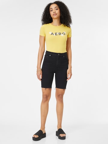 AÉROPOSTALE - Camisa 'DAISYS' em amarelo