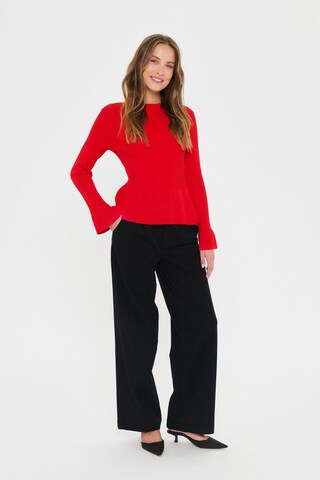 SAINT TROPEZ Pullover 'Madelena' in Rot