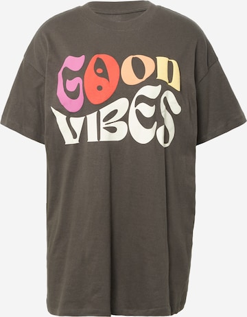 T-shirt oversize Cotton On en gris : devant