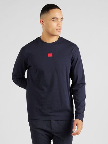 HUGO Sweatshirt 'Diragoto' in Blauw: voorkant