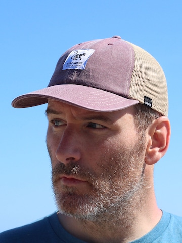 Surf Monkey - Gorra deportiva 'Trucker Kappe Lona Organico' en rojo