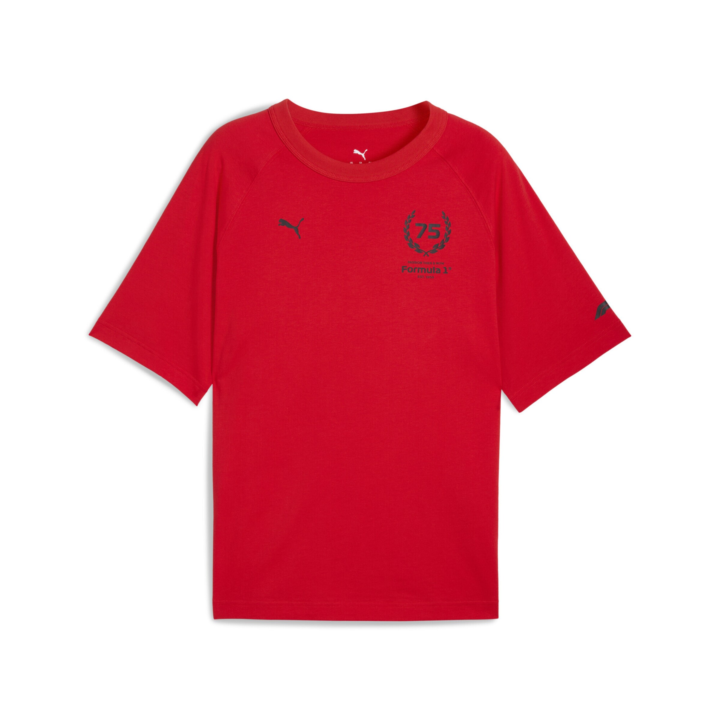PUMA Performance shirt 'F1 75yrs' in Red: front