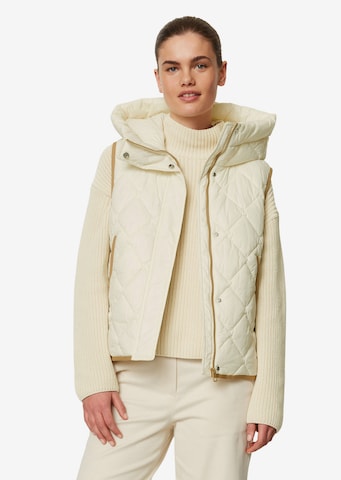 Gilet Marc O'Polo en beige : devant