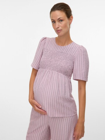 Chemisier 'Ida' MAMALICIOUS en rose : devant