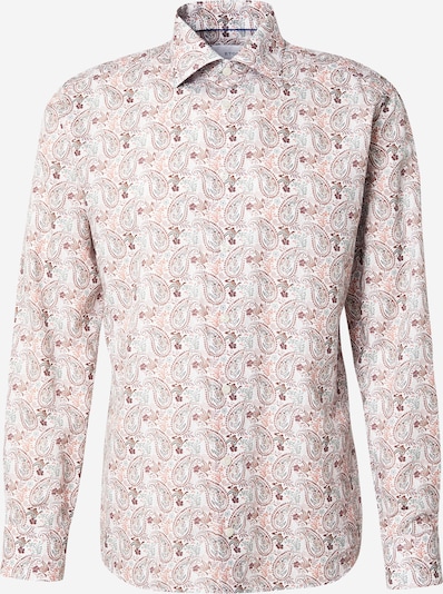 ETON Camisa em castanho / cinzento claro / laranja claro / branco, Vista do artigo