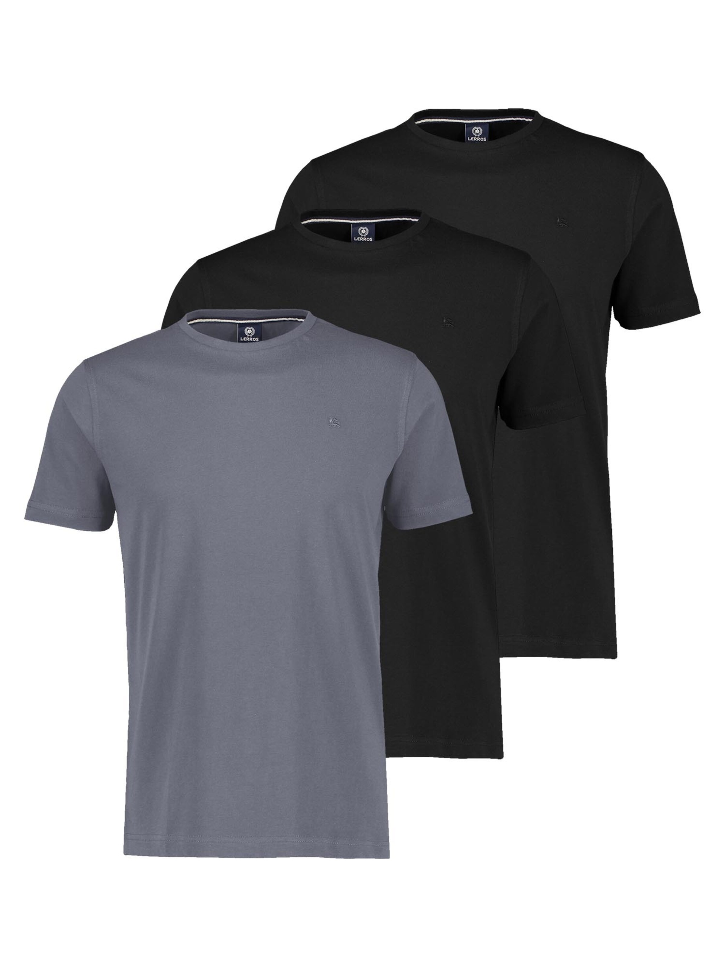 LERROS Shirt 'Basic'‌‌‌‌‌‌‌‌ in Grau: Vorderseite