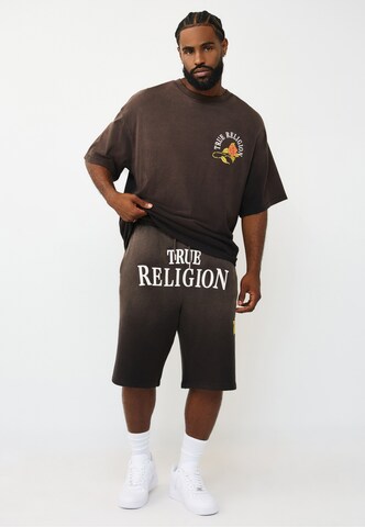 True Religion Normalny krój Spodnie 'Floral Snake Mikey' w kolorze czarny