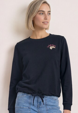 STREET ONE Sweatshirt in Blau: Vorderseite