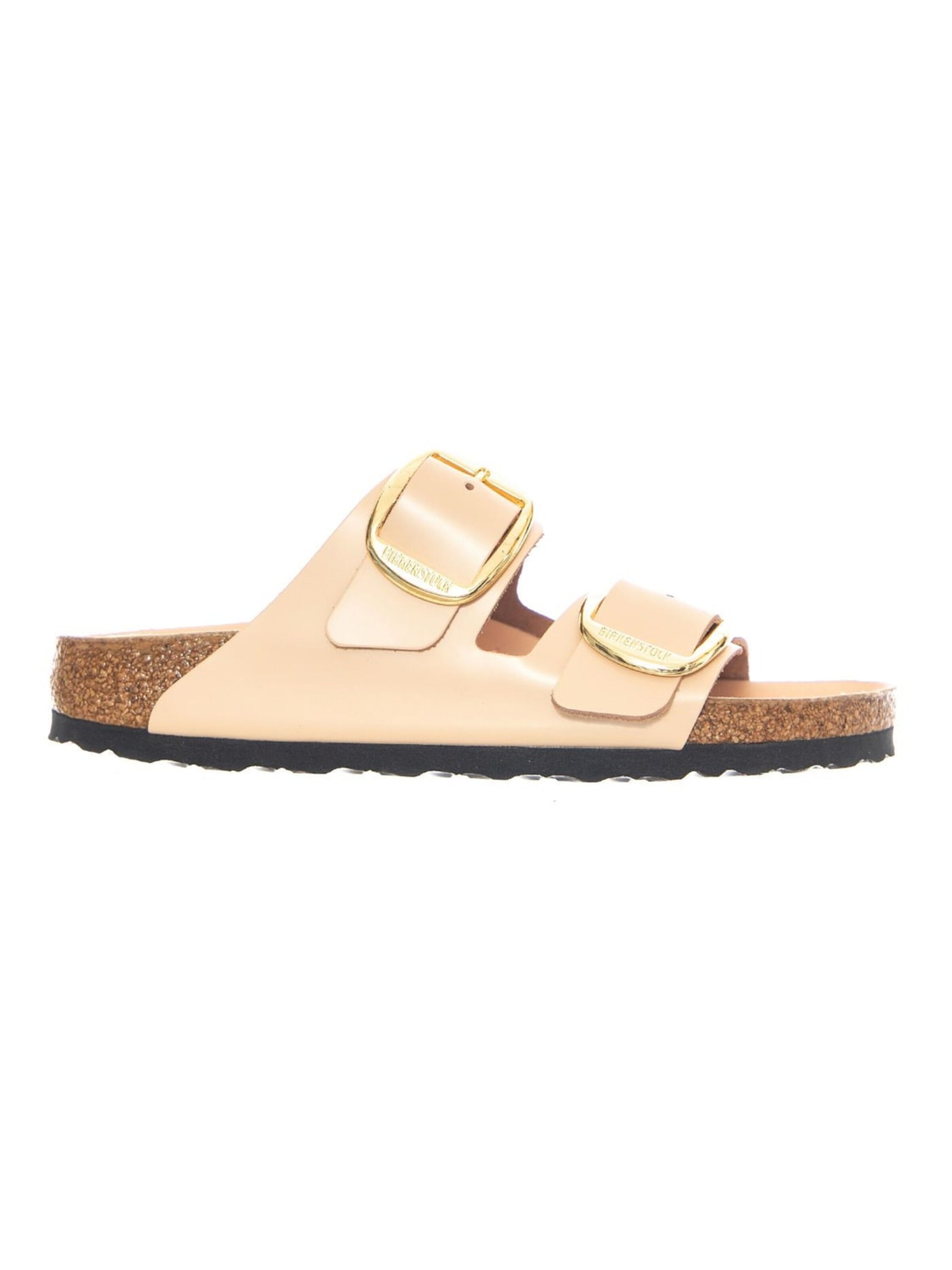 Sandales 'Arizona Big Buckle Nubuck Leather Narrow Fit Sandcastle' BIRKENSTOCK en beige