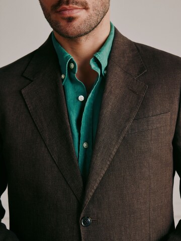 Next Slim Fit Sakko in Braun