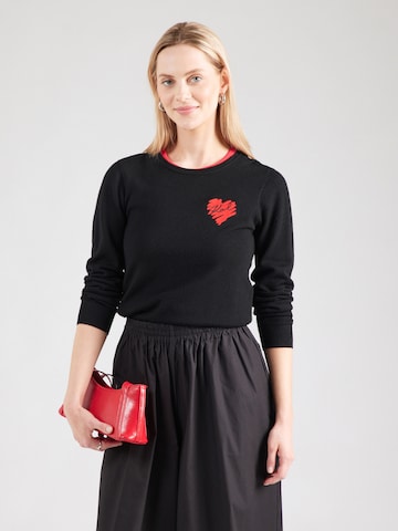 juoda Karl Lagerfeld Megztinis: priekis