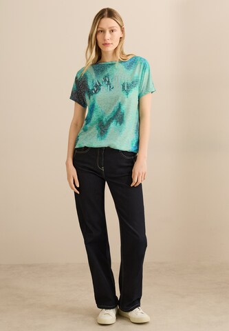 CECIL Print-Shirt mit Wording in Grün