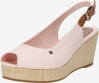 TOMMY HILFIGER Sandale 'Elba' u smeđa / rosé / crvena / bijela, Pregled proizvoda