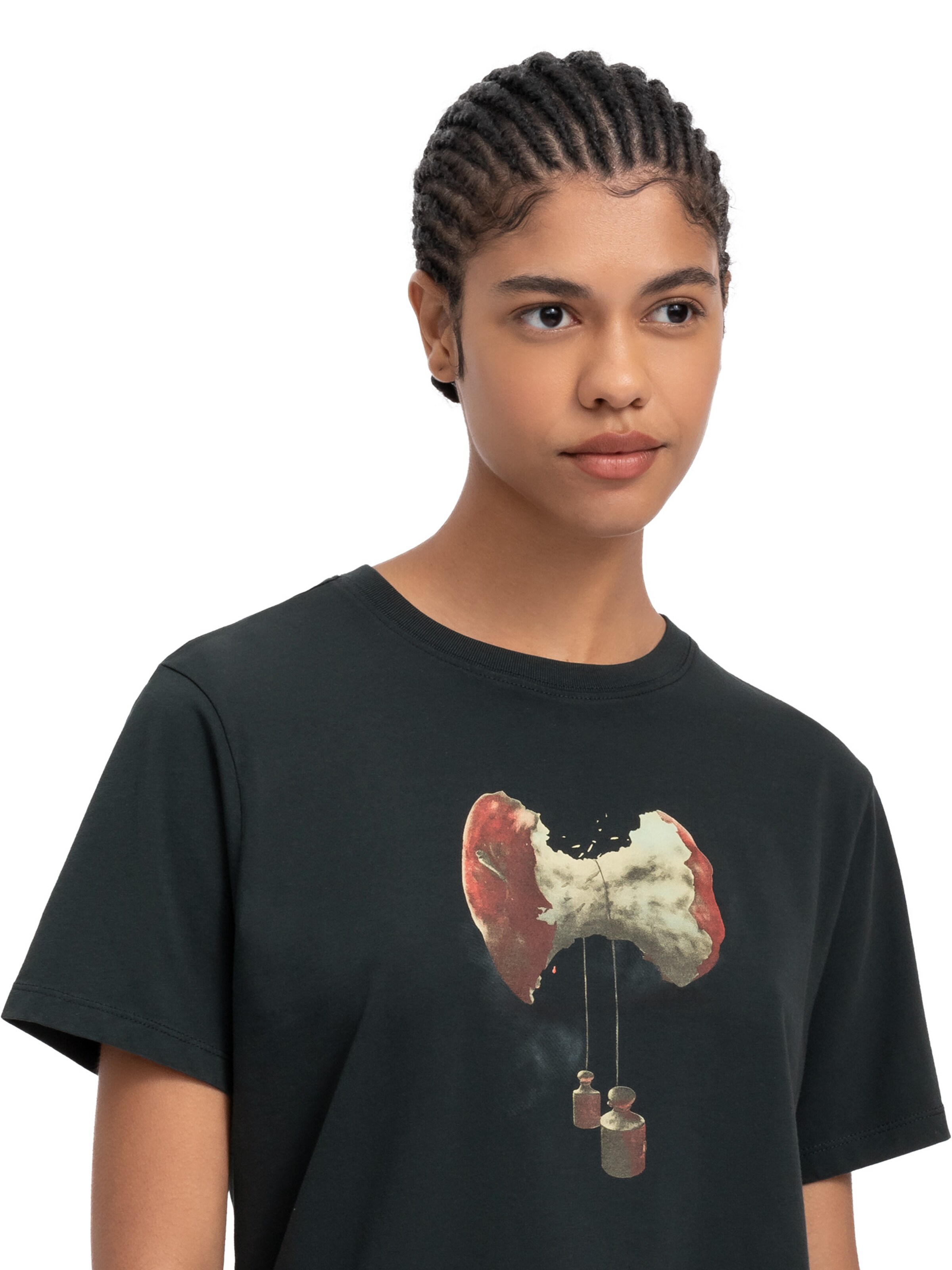 T-Shirt 'Bitten' Kaft en bleu