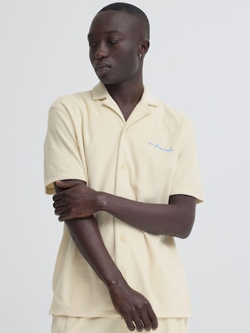 BLEND - Regular Fit Camisa 'BHBasti' em bege: frente