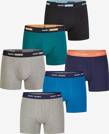 Happy Shorts Retro Boxer ' Jersey ' in Mischfarben: Vorderseite