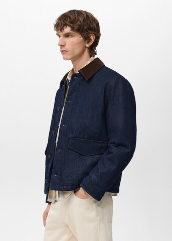 MANGO MAN Between-Season Jacket 'Wiston' in Blue
