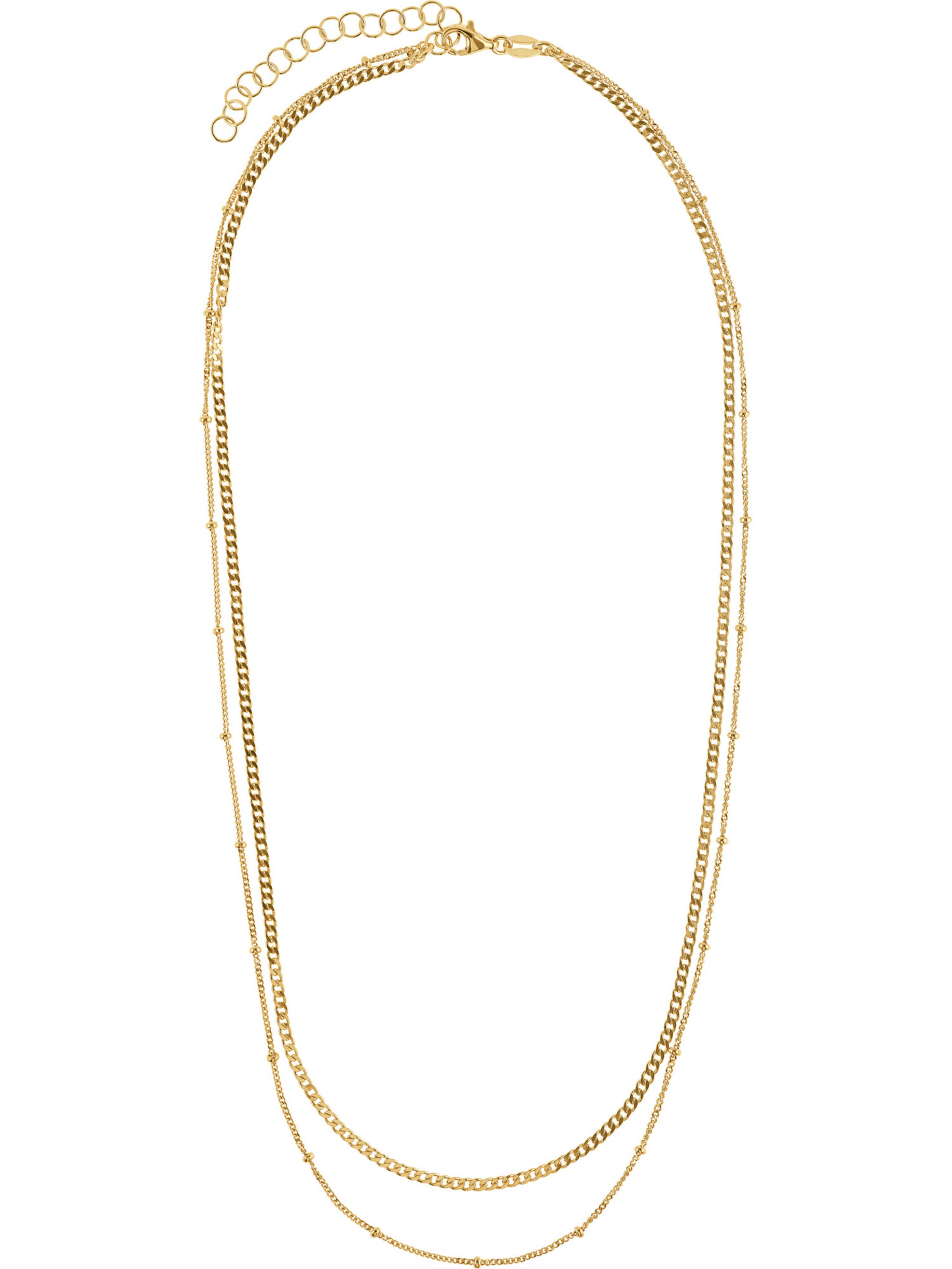 FAVS Necklace in Gold: front