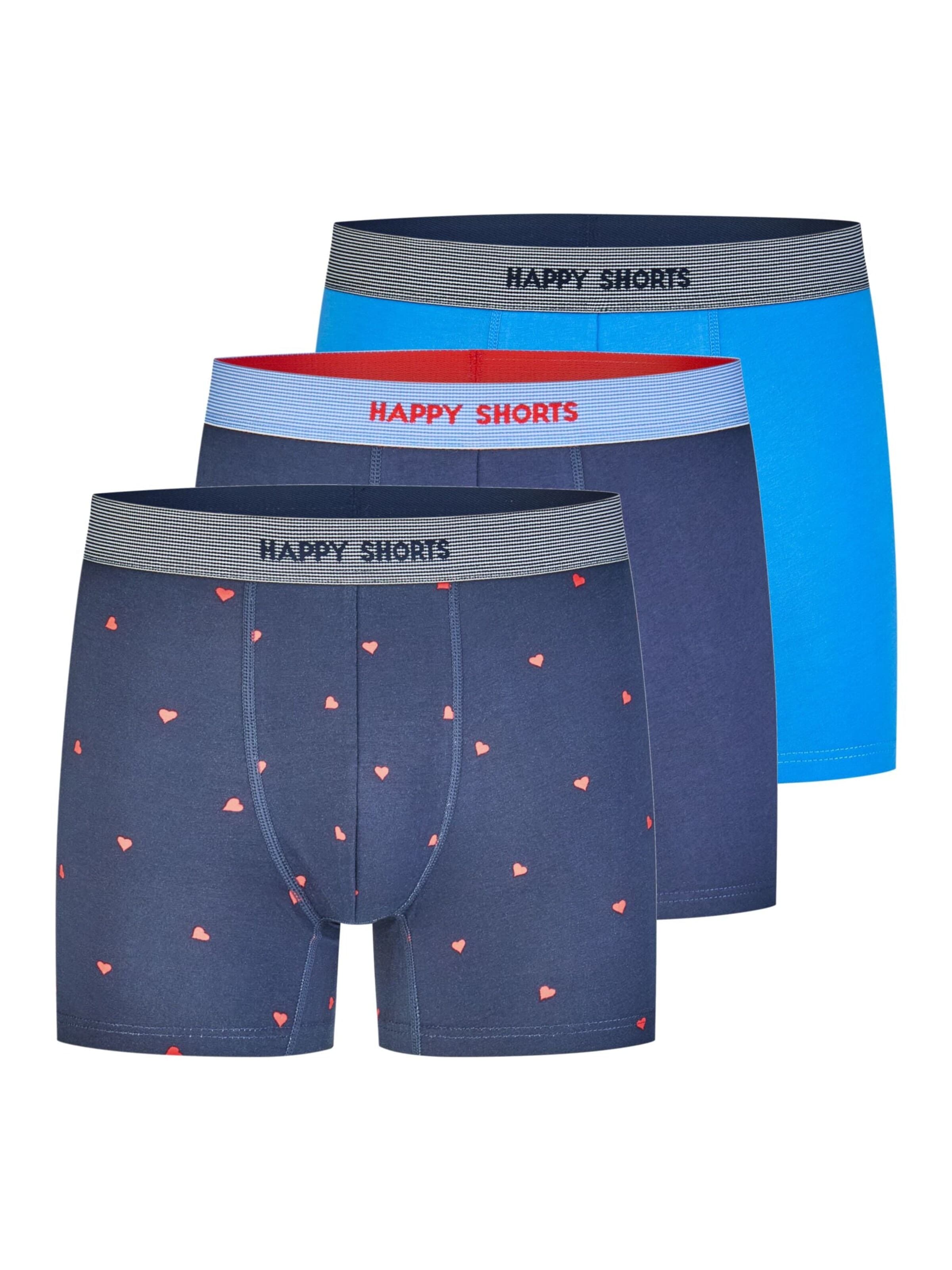 Happy Shorts Boxer shorts ' Jersey ' in Blue: front