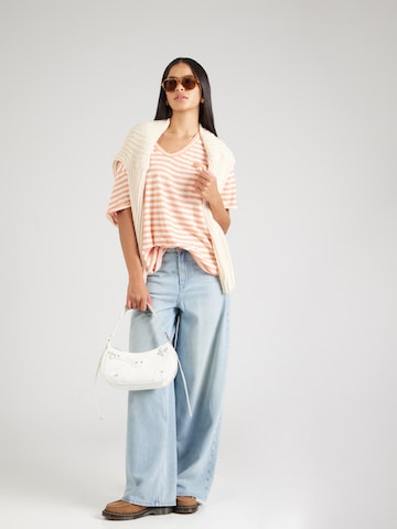 Free People Majica | oranžna barva
