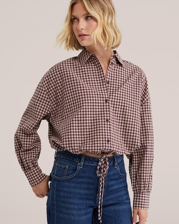 WE Fashion Blouse in Rood: voorkant