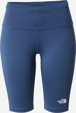 Skinny Pantalon de sport THE NORTH FACE en bleu : devant