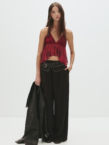 Haut Pull&Bear en rouge