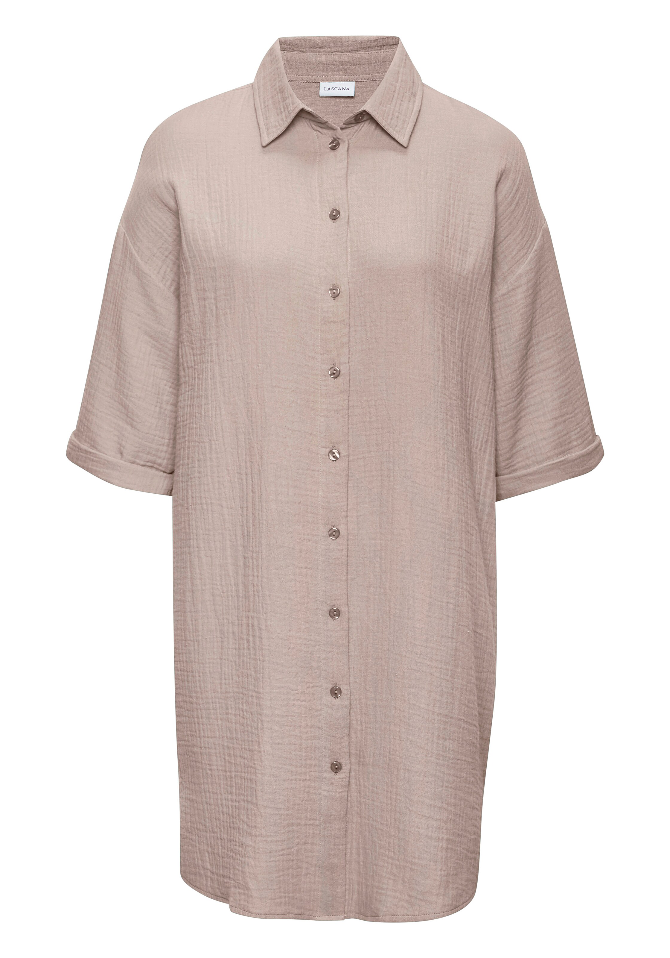 BEACH TIME Bluse in Beige: Vorderseite