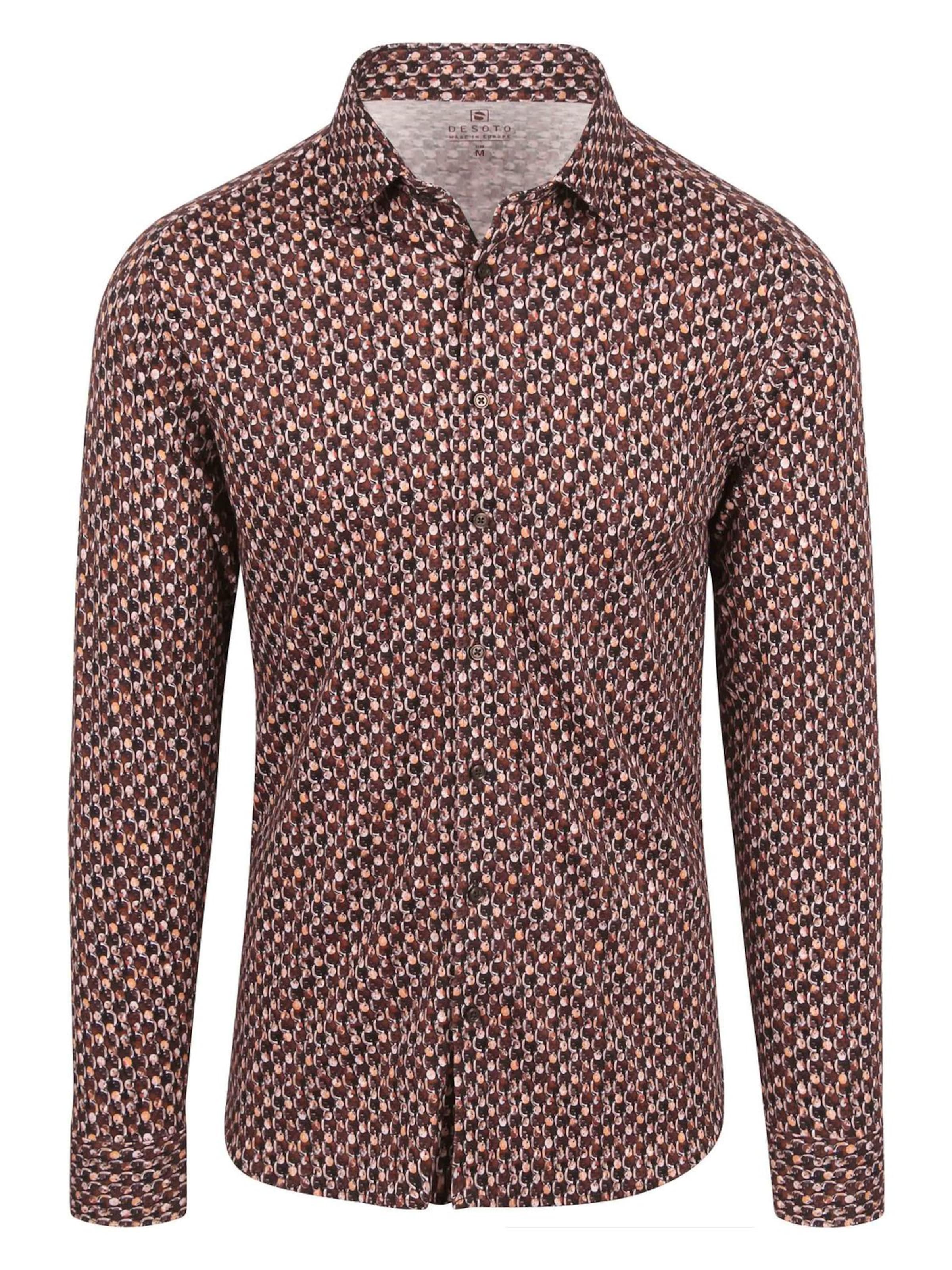 Chemise DESOTO en marron : devant