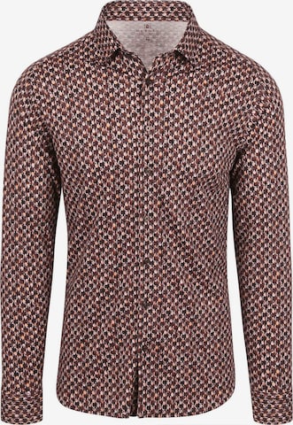 Chemise DESOTO en marron : devant